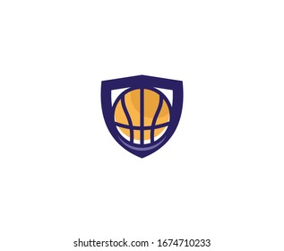 Basketball-Logo-Ball-Schild Vektorillustration Symbol 