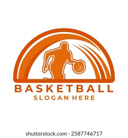 Basketball Logo design icon. Basketball Team Logo vector. Basketball sport club logo design template