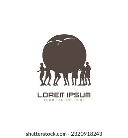 basketball logo design. with basketball player icon vector illustration