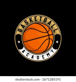 Basketball logo design template, basketball team, basketball tournament logo design vector