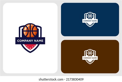 Basketball logo design vector art