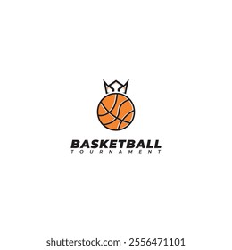 Basketball logo design vector illustration
