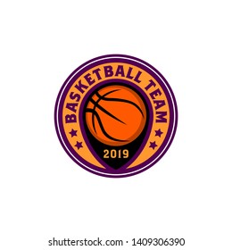 Basketball Logo Emblem Design Template Vector