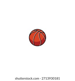 Logotipo de baloncesto Icon diseño de Vector plano.