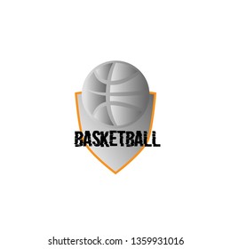 basketball logo icon, sign or symbol for sport team or game