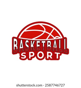 Basketball logo icon. Basketball sport club logo design template