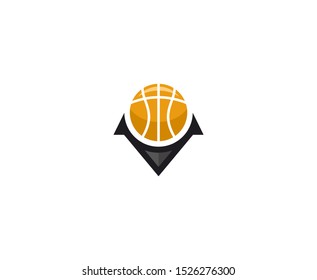 Basketball logo icon vector design 