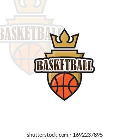 basketball logo and icon vector illustration