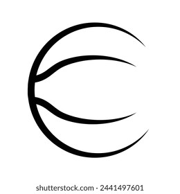 diseño de ilustración vectorial de icono de logotipo de baloncesto