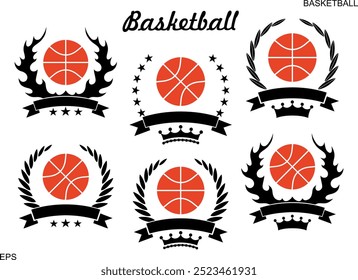 Basketball logo. Isolated Basketball on white background