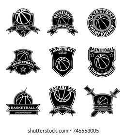 basketball logo set