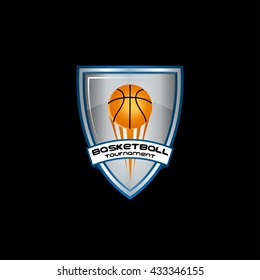 basketball logo for the team and the cup