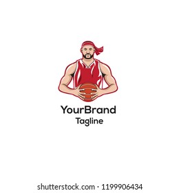 Basketball logo template