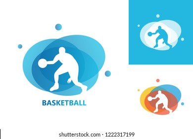 Basketball Logo Template Design Vector, Emblem, Design Concept, Creative Symbol, Icon