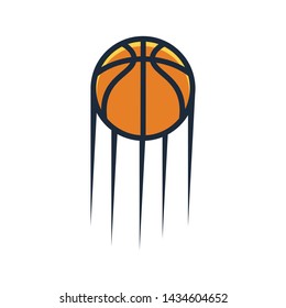 Basketball logo template isolated on white background