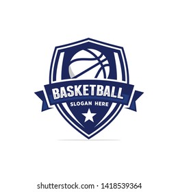 Basketball logo template vector illustration