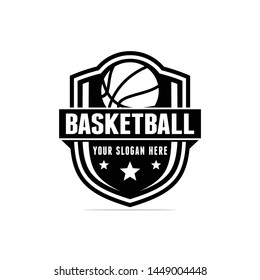 Basketball logo template vector illustration