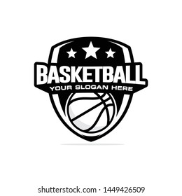 Basketball logo template vector illustration