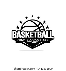 Basketball logo template vector illustration