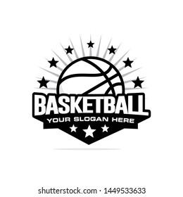 Basketball logo template vector illustration