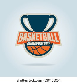 Basketball logo template,vector illustration