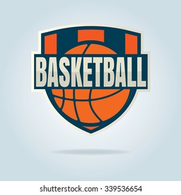 Basketball logo template,vector illustration