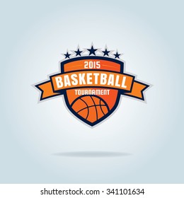 Basketball logo template,vector illustration