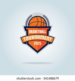 Basketball logo template,vector illustration