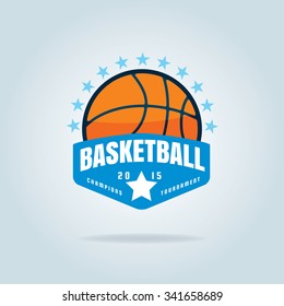 Basketball logo template,vector illustration