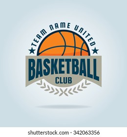 Basketball logo template,vector illustration