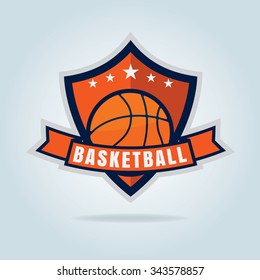 Basketball logo template,vector illustration