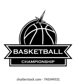 Basketball logo template,vector illustration