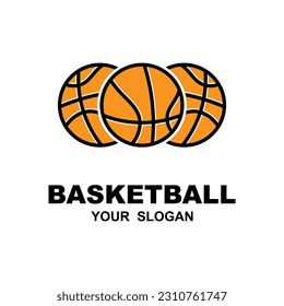 Basketball-Logo, Vektordesign-Vorlage