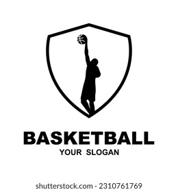 Plantilla de diseño vectorial del logotipo de baloncesto