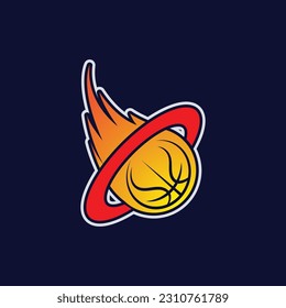 Basketball-Logo, Vektordesign-Vorlage