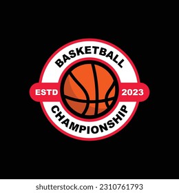 Plantilla de diseño vectorial del logotipo de baloncesto