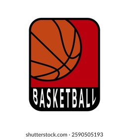 Basketball logo vector design template. Vintage basketball logo design