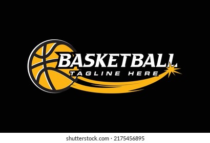 Basketball logo vector graphic for any business especially for sport team, club, community.