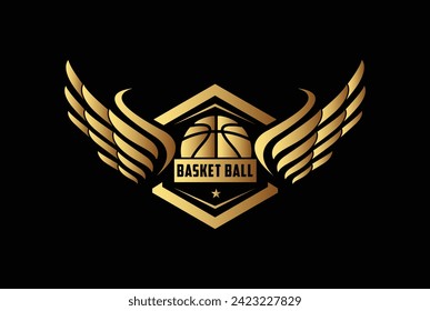 Basketball logo vector graphic for any business especially for sport team, club, community.