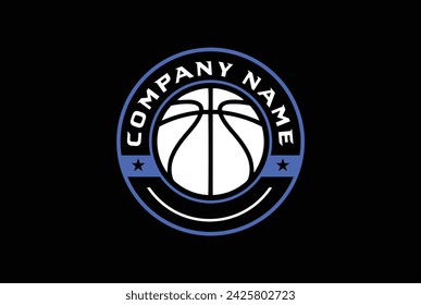 Basketball logo vector graphic for any business especially for sport team, club, community.