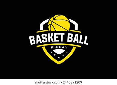 Basketball logo vector graphic for any business especially for sport team, club, community.