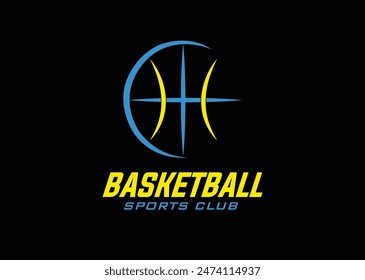 Basketball logo vector graphic for any business especially for sport team, club, community.