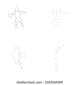 basketball logo vector illustration design