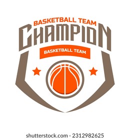 Basketball-Logo-Vektorgrafik einzeln, Emblem-Set-Kollektionen. Basketball-Logo-Badvorlage