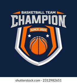 Basketball logo vector isolated, emblem set collections. Basketball logo badge template