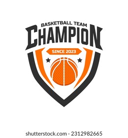 Basketball logo vector isolated, emblem set collections. Basketball logo badge template