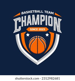 Basketball logo vector isolated, emblem set collections. Basketball logo badge template