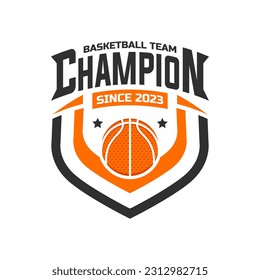 Basketball logo vector isolated, emblem set collections. Basketball logo badge template