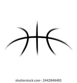 Basketball logo vector, Minimal basketball logo vector,