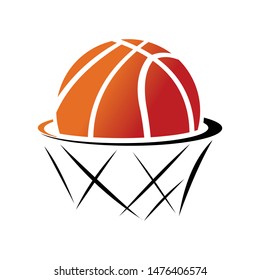 Basketball logo. vector logo template